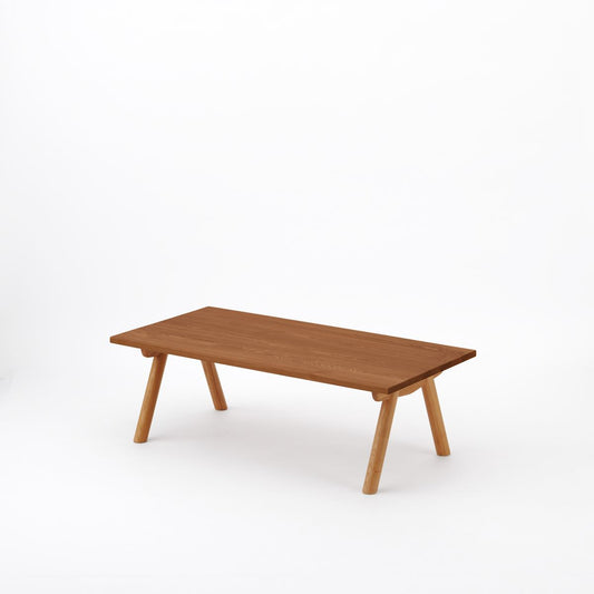 KUUM Living Table W1200 × D600 - オーク突板ブラウン / クーム リビング テーブル