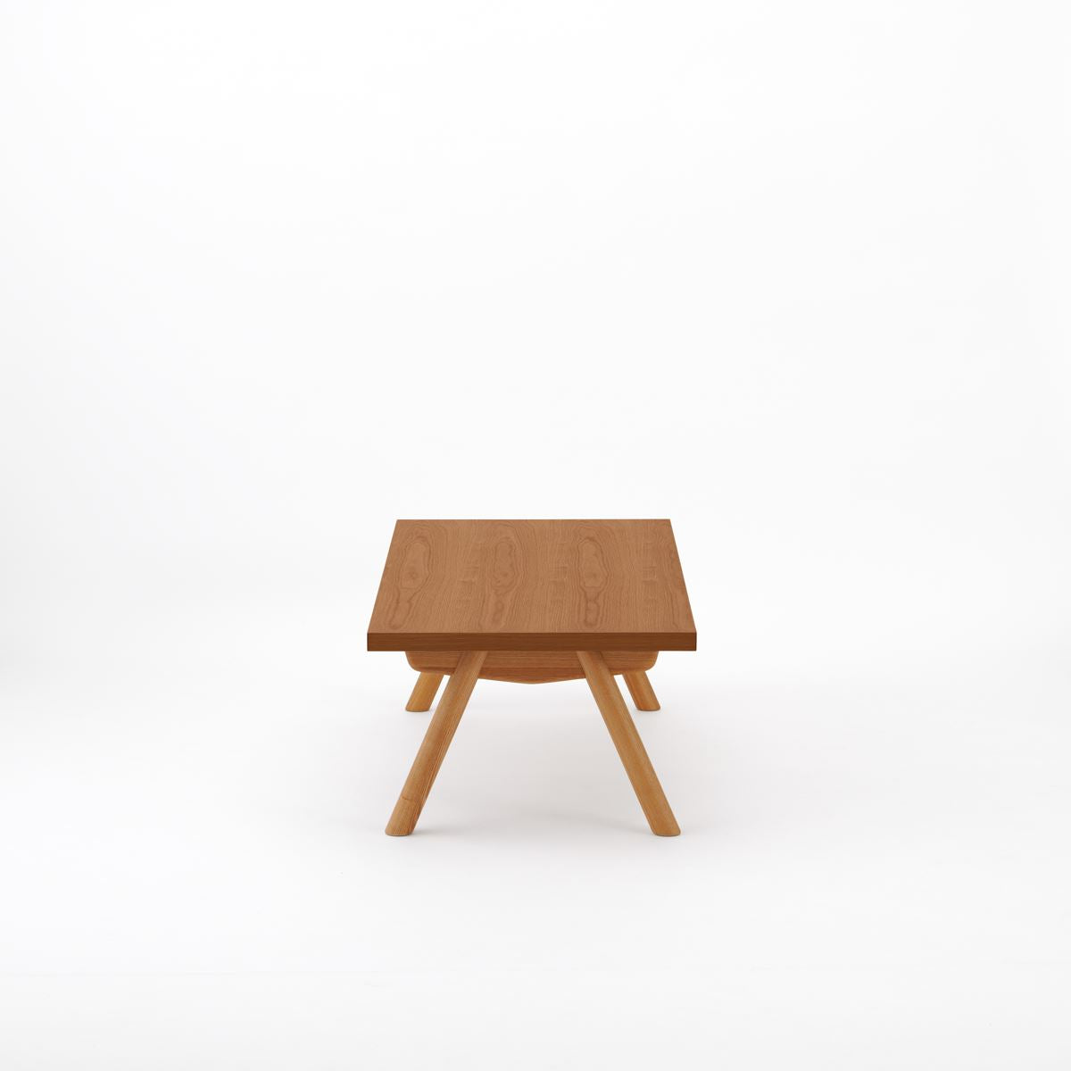 KUUM ローテーブル120x60cm | オーク突板ブラウン リビングテーブル