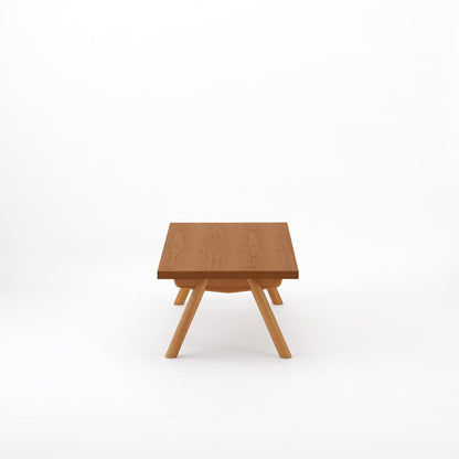 KUUM ローテーブル120x60cm | オーク突板ブラウン リビングテーブル