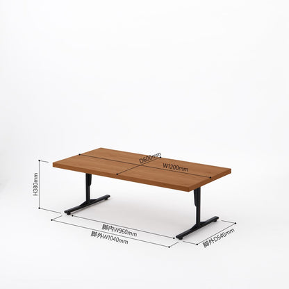 KUUM ローテーブル120x60cm | オーク突板ブラウン リビングテーブル
