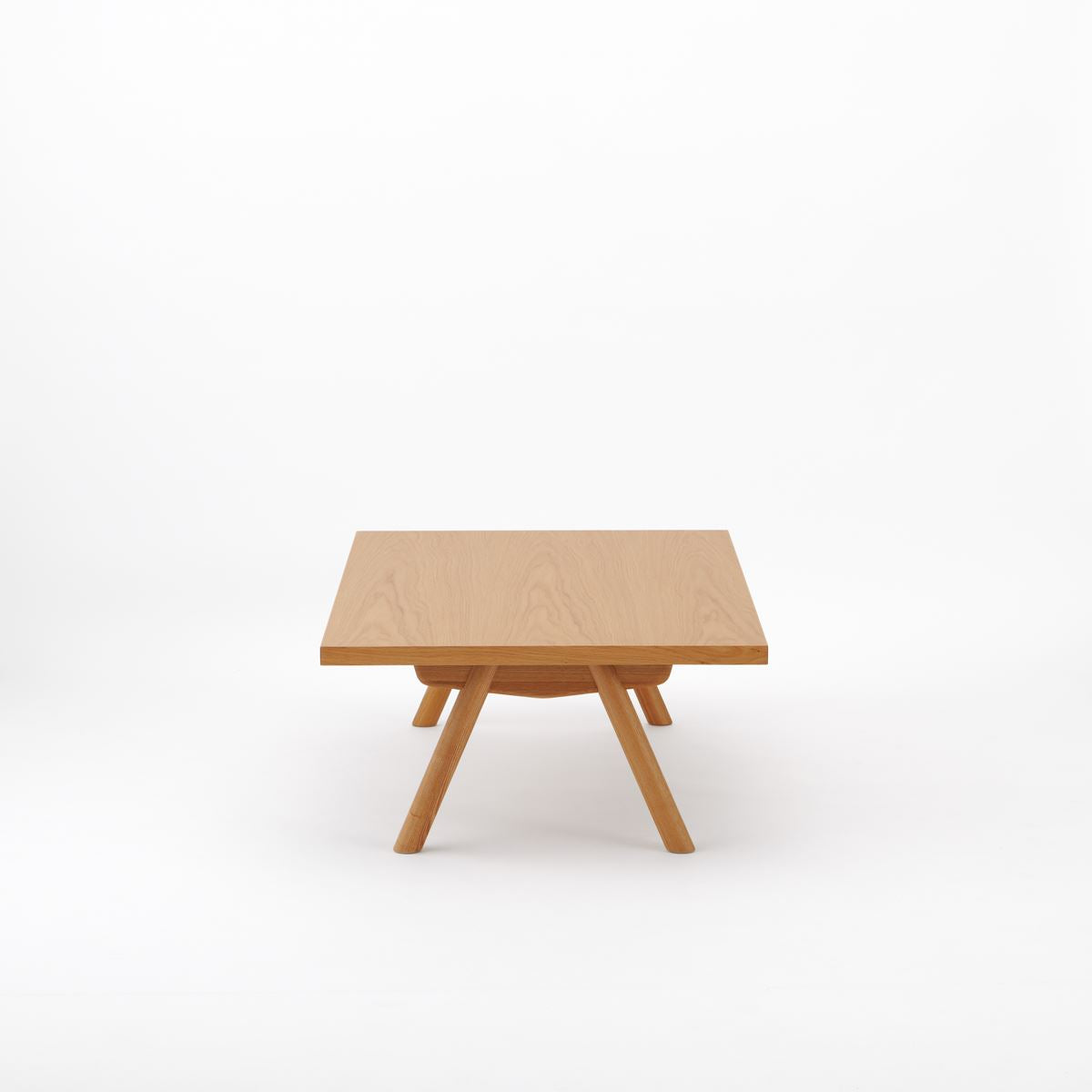 KUUM Living Table W1200 × D800 - アッシュ無垢材ナチュラル / クーム リビング テーブル