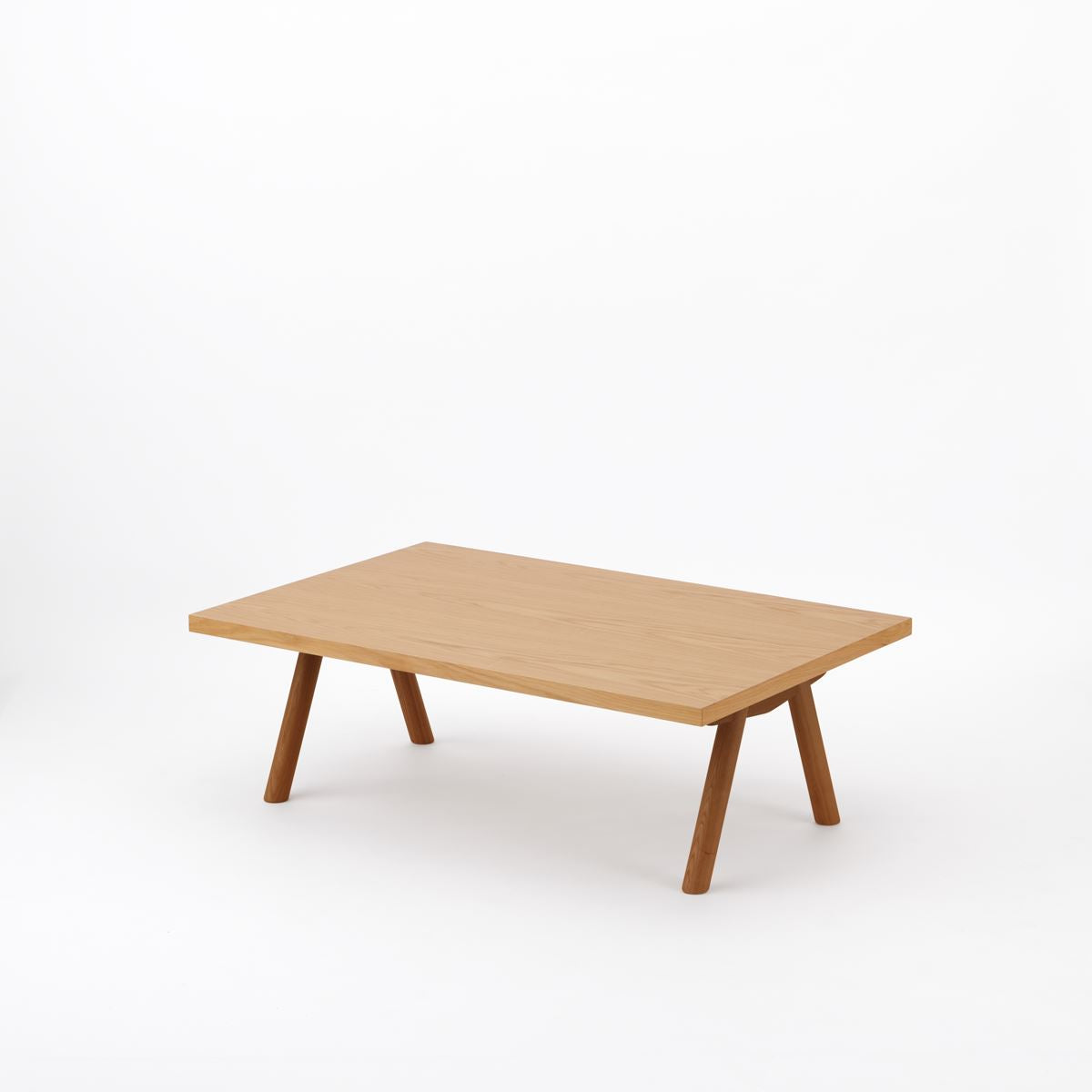 KUUM Living Table W1200 × D800 - アッシュ無垢材ナチュラル / クーム リビング テーブル