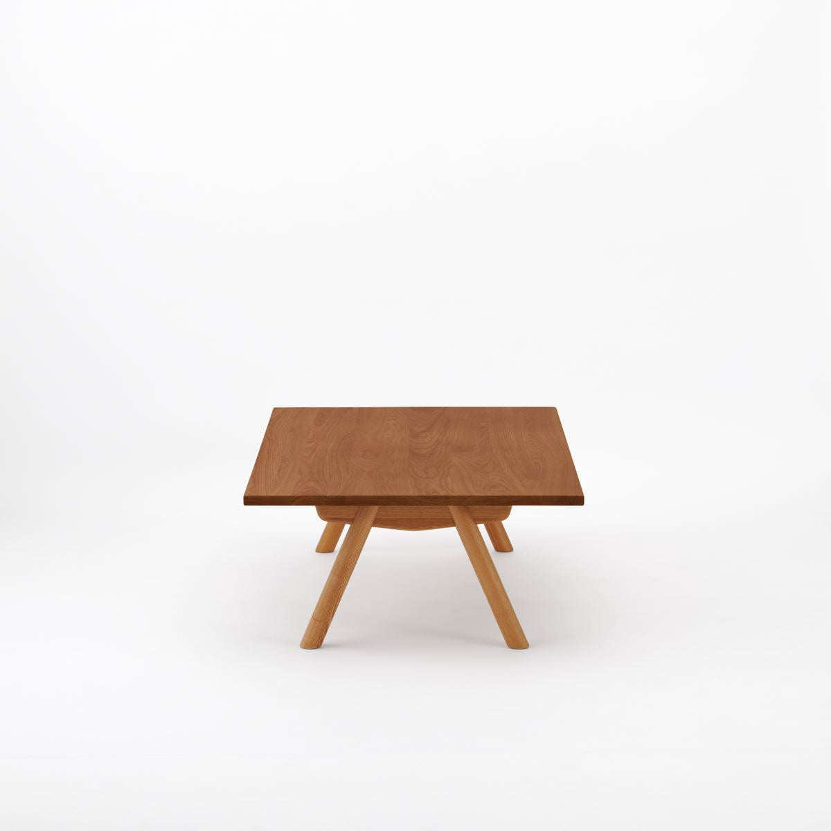 KUUM ローテーブル120x80cm | アッシュ無垢材ブラウン リビングテーブル