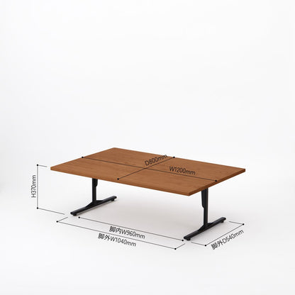 KUUM ローテーブル120x80cm | アッシュ無垢材ブラウン リビングテーブル