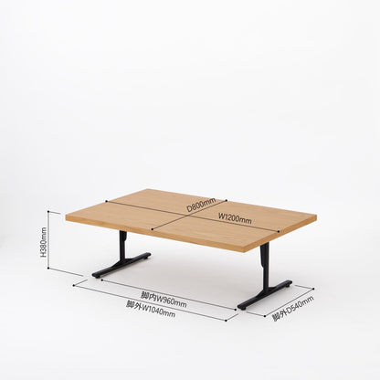 KUUM ローテーブル120x80cm | オーク突板ナチュラル リビングテーブル