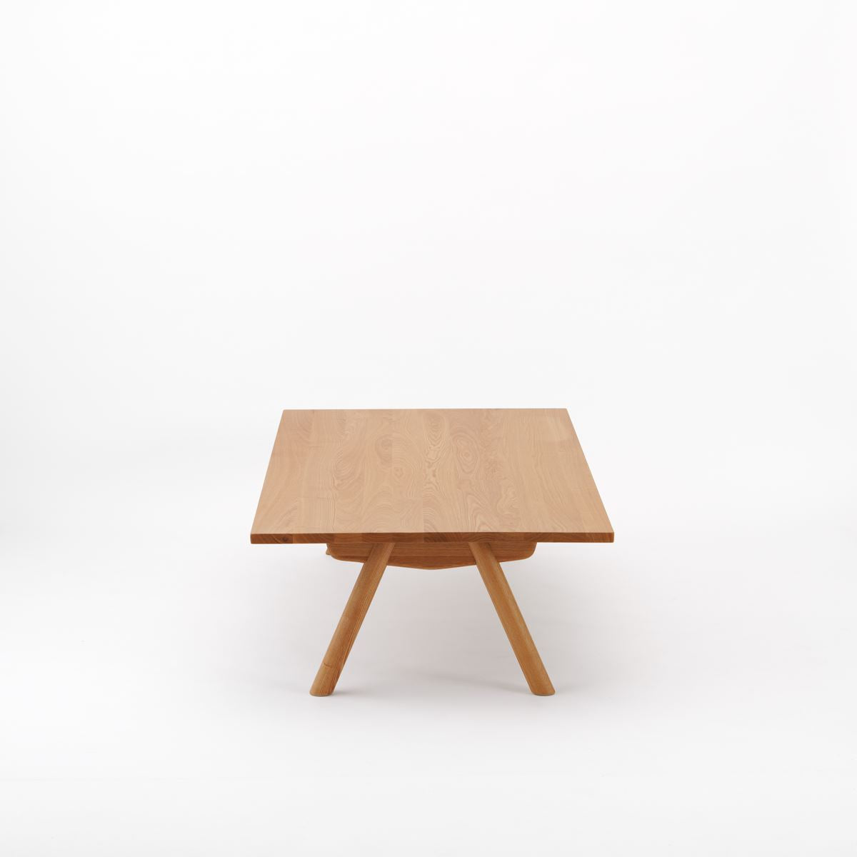 KUUM ローテーブル160x80cm | アッシュ無垢材ナチュラル