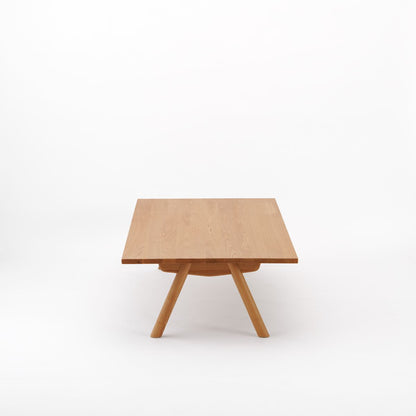 KUUM ローテーブル160x80cm | アッシュ無垢材ナチュラル