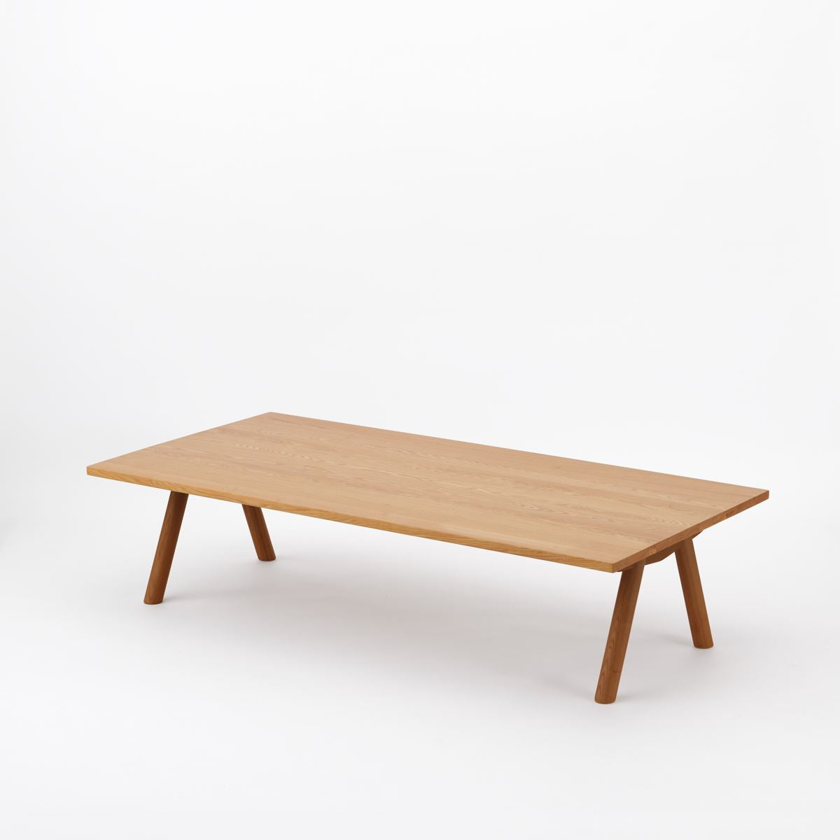 KUUM ローテーブル160x80cm | アッシュ無垢材ナチュラル