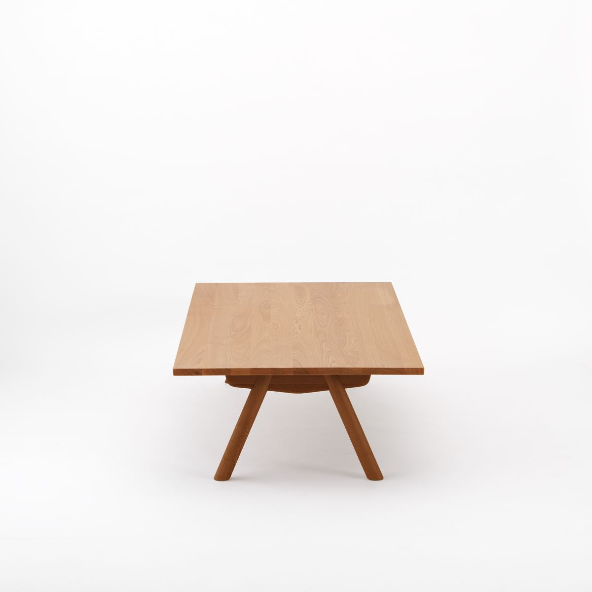 KUUM ローテーブル160x80cm | アッシュ無垢材ナチュラル