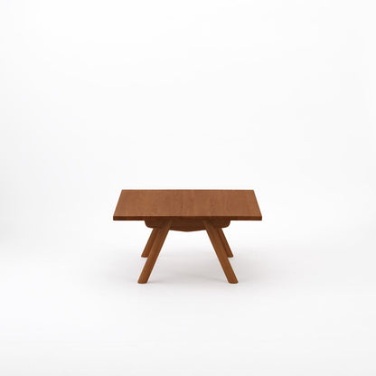 KUUMロー テーブル80x80cm | アッシュ無垢材ブラウン リビングテーブル