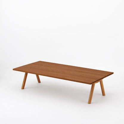 KUUM ローテーブル160x80cm | アッシュ無垢材ブラウン