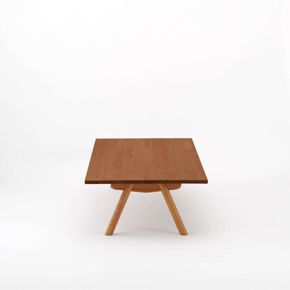 KUUM ローテーブル160x80cm | アッシュ無垢材ブラウン