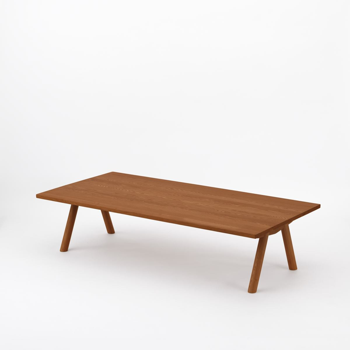 KUUM ローテーブル160x80cm | アッシュ無垢材ブラウン