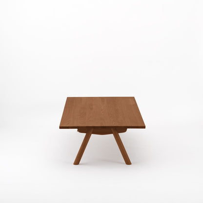 KUUM ローテーブル160x80cm | アッシュ無垢材ブラウン