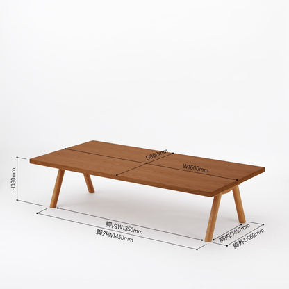 KUUM ローテーブル160x80cm | オーク突板ブラウン