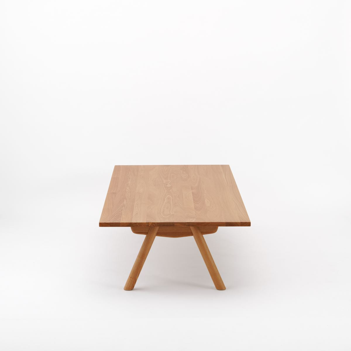 KUUM ローテーブル180x80cm | アッシュ無垢材ナチュラル リビングテーブル