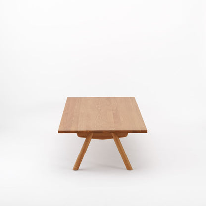 KUUM ローテーブル180x80cm | アッシュ無垢材ナチュラル リビングテーブル