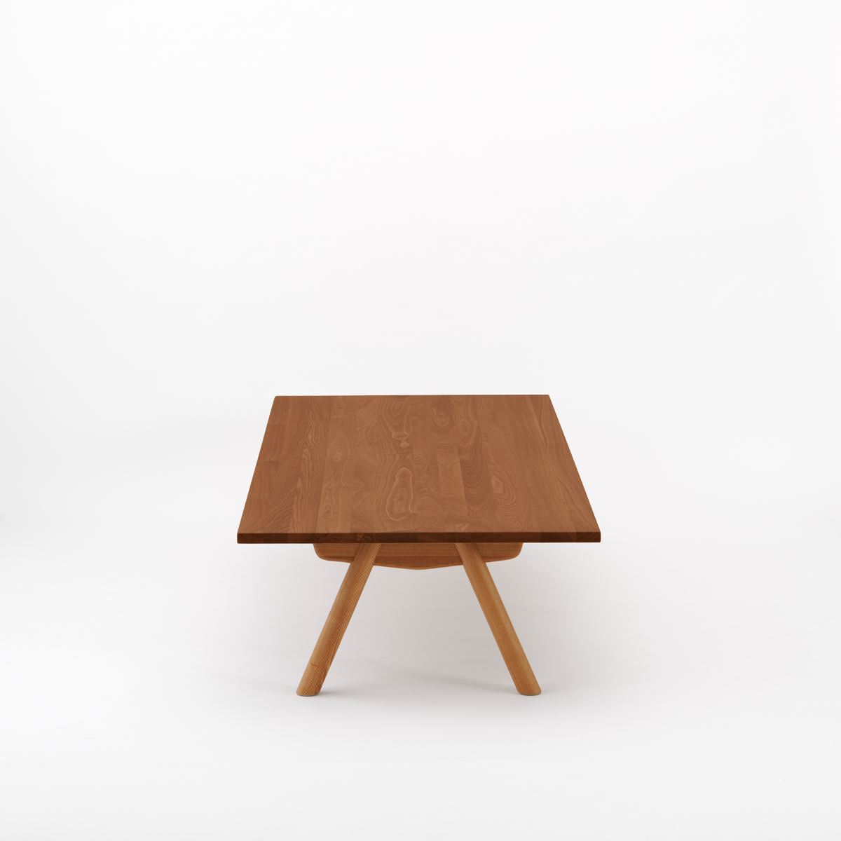 KUUM ローテーブル180x80cm | アッシュ無垢材ブラウン リビング