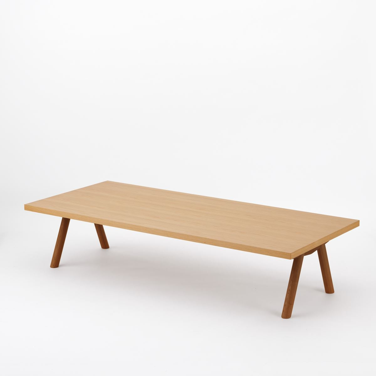 KUUM ローテーブル180x80cm | オーク突板ナチュラルリビングテーブル