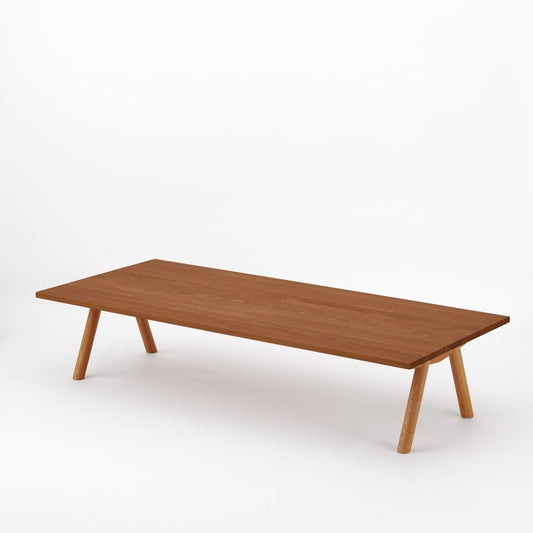 KUUM Living Table W1800 × D800 - オーク突板ブラウン / クーム リビング テーブル