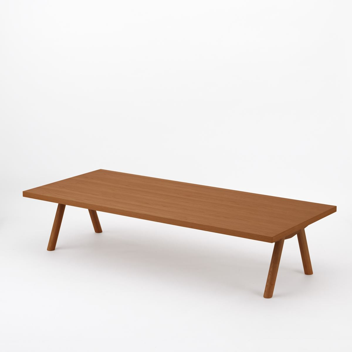 KUUM ローテーブル180x80cm | オーク突板ブラウン リビングテーブル