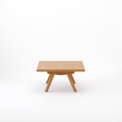 KUUM ローテーブル80x80cm | オーク突板ナチュラルリビングテーブル
