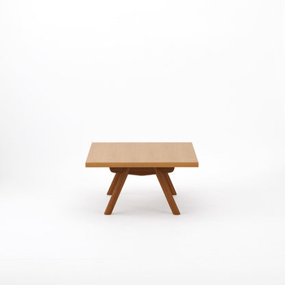 KUUM ローテーブル80x80cm | オーク突板ナチュラルリビングテーブル