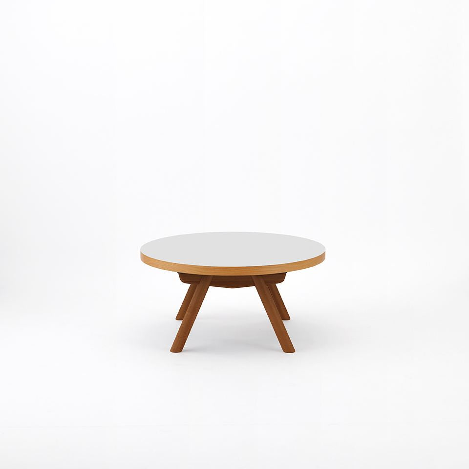 KUUM Living Table Φ850 - メラミンホワイト / クーム  リビング テーブル