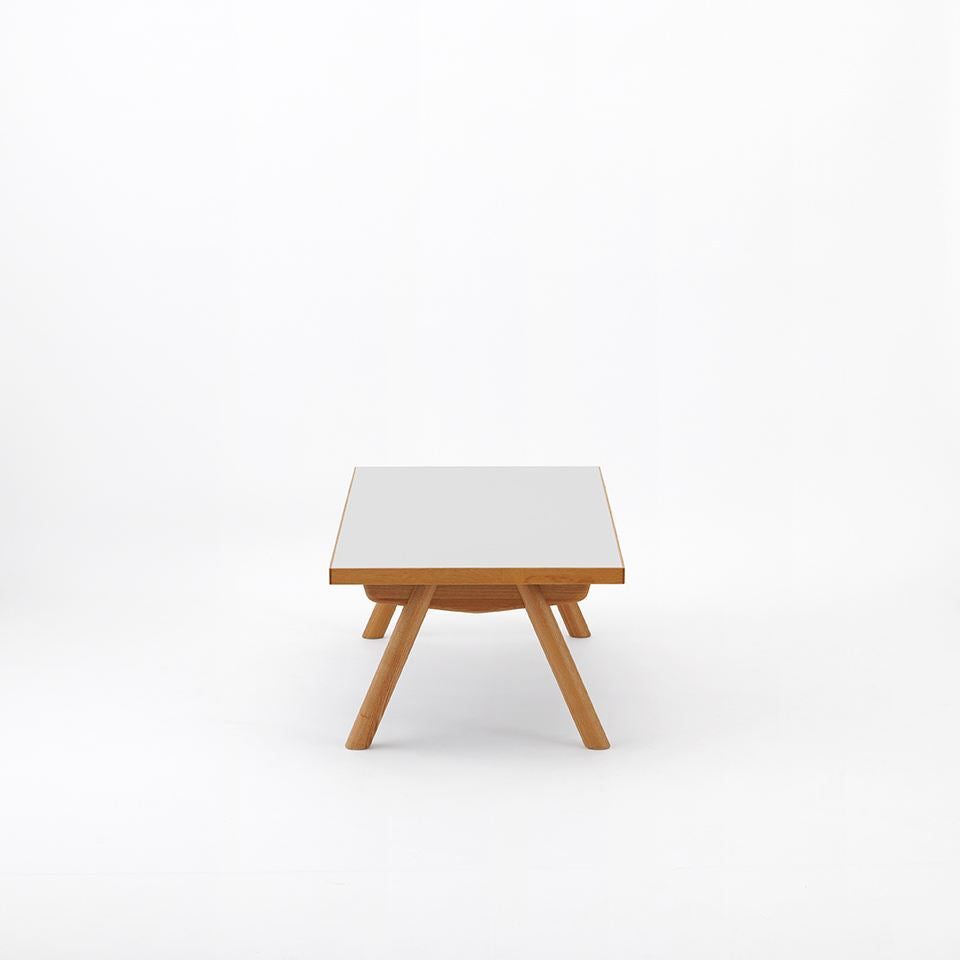 KUUM Living Table W1200 × D600 - メラミンホワイト / クーム リビング テーブル