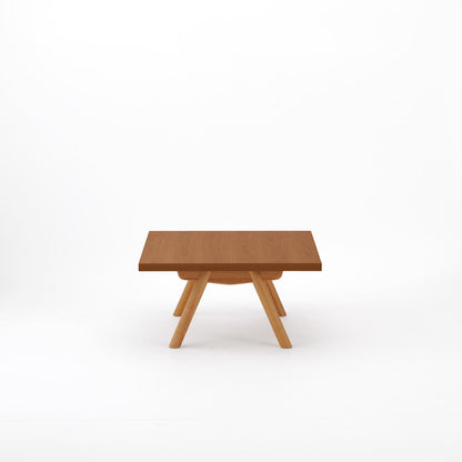 KUUM ローテーブル80x80cm | オーク突板ブラウンリビングテーブル