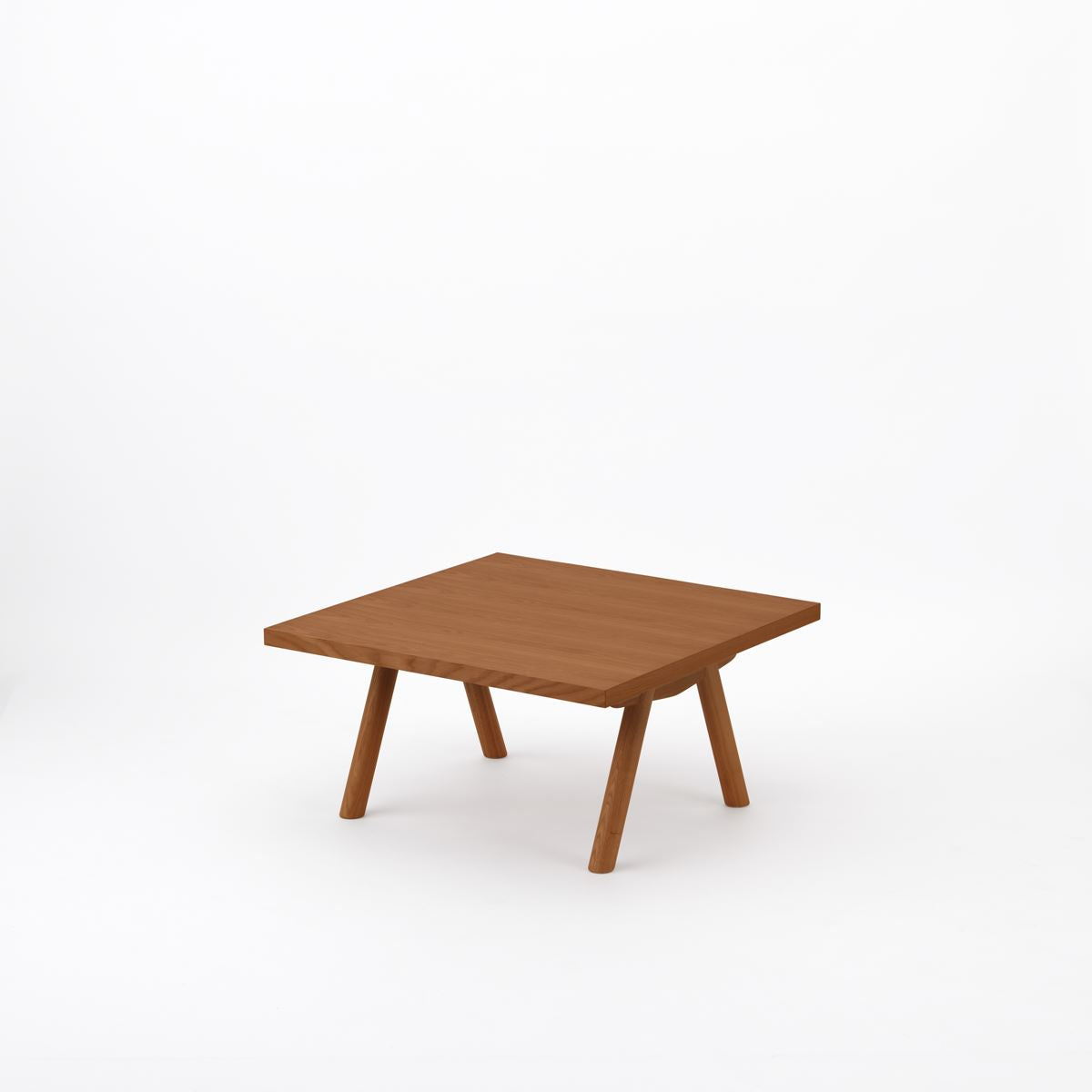 KUUM ローテーブル80x80cm | オーク突板ブラウンリビングテーブル