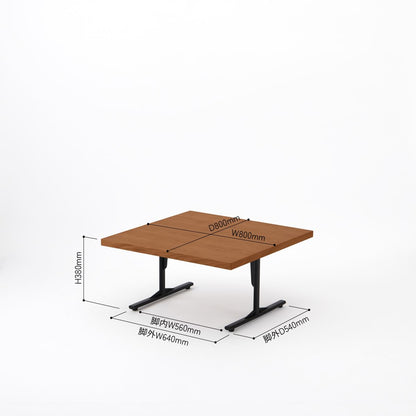 KUUM ローテーブル80x80cm | オーク突板ブラウンリビングテーブル