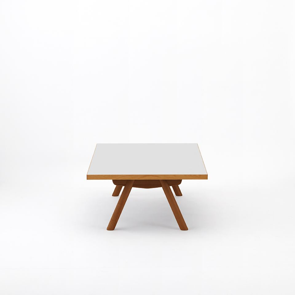 KUUM Living Table W1200 × D800 - メラミンホワイト / クーム リビング テーブル