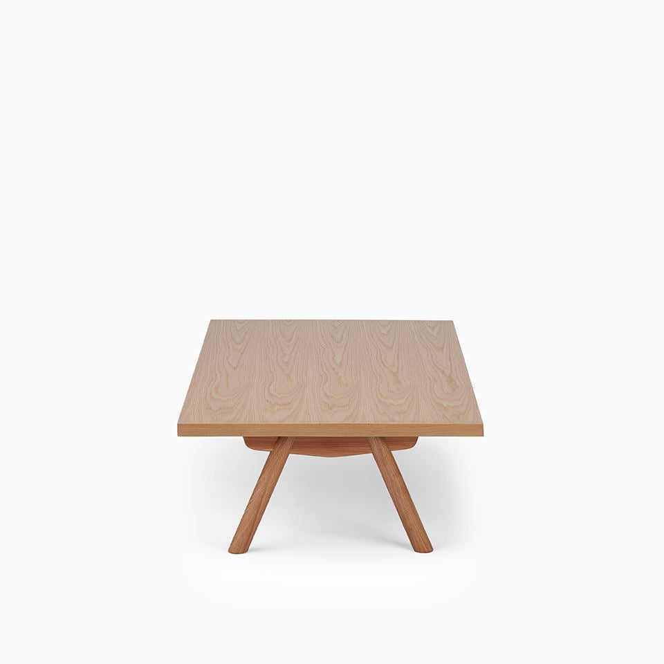 KUUM Living Table W1400 × D800 - オーク突板ナチュラル / クーム リビング テーブル