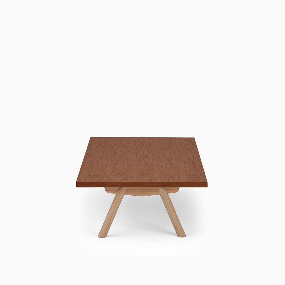 KUUM Living Table W1400 × D800 - オーク突板ブラウン / クーム リビング テーブル