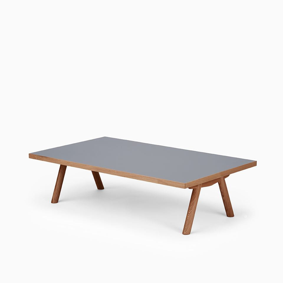 KUUM Living Table W1400 × D800 - メラミングレー / クーム リビング テーブル