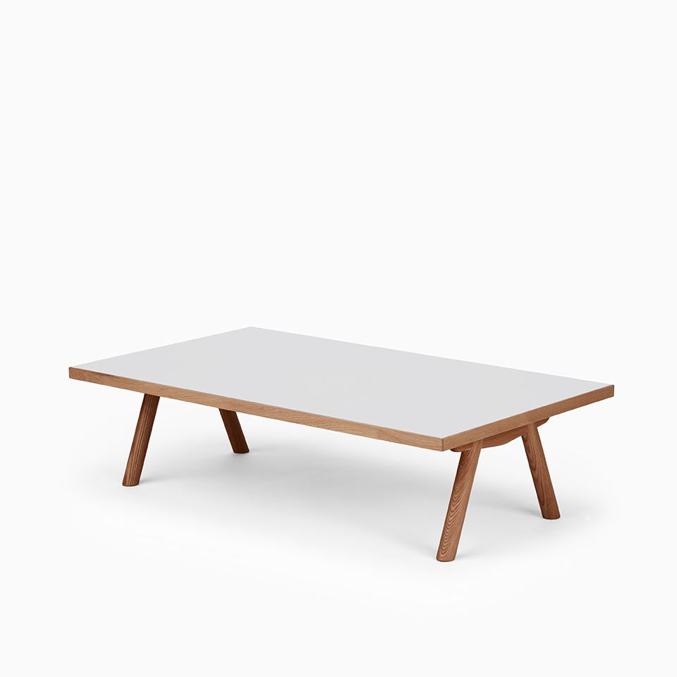 KUUM Living Table W1400 × D800 - メラミンホワイト / クーム リビング テーブル