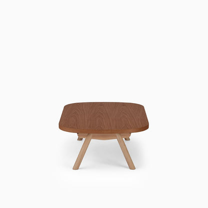 KUUM Living Table Oval  W1200 × D800 - オーク突板ブラウン / クーム リビング テーブル