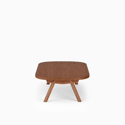 KUUM Living Table Oval  W1200 × D800 - オーク突板ブラウン / クーム リビング テーブル