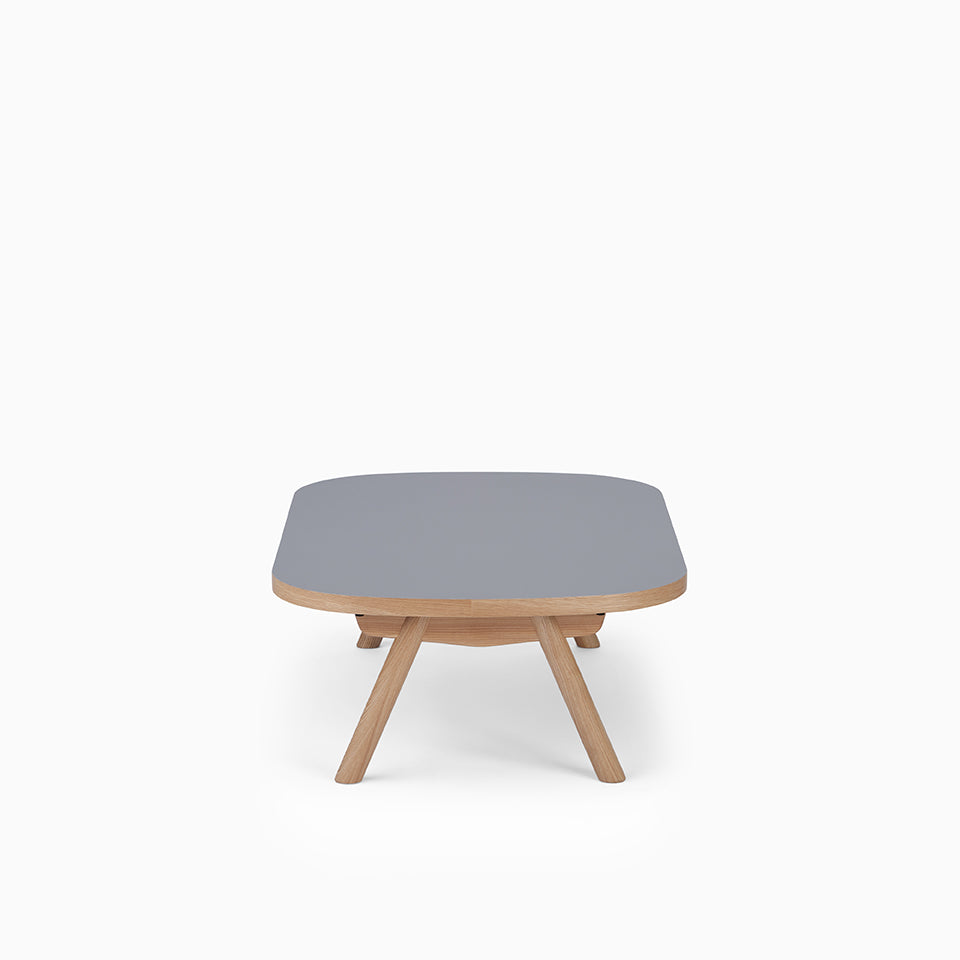 KUUM Living Table Oval  W1200 × D800 - メラミングレー / クーム リビング テーブル