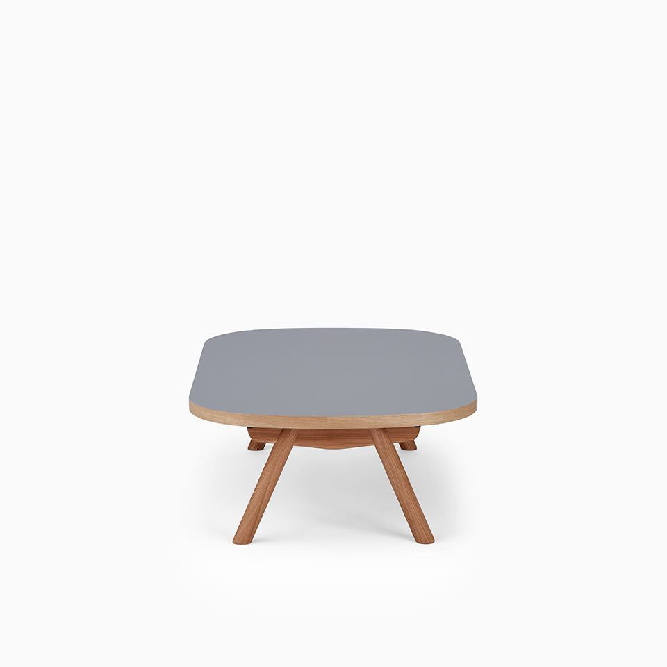 KUUM Living Table Oval  W1200 × D800 - メラミングレー / クーム リビング テーブル