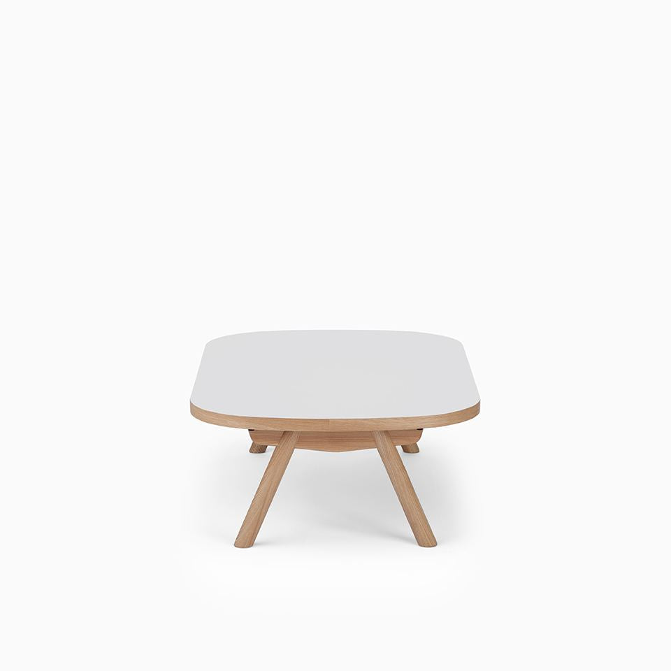 KUUM Living Table Oval  W1200 × D800 - メラミンホワイト / クーム リビング テーブル