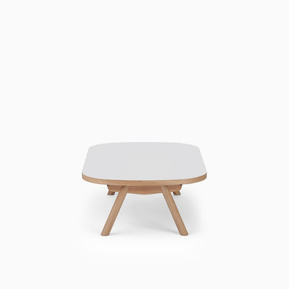 KUUM Living Table Oval  W1200 × D800 - メラミンホワイト / クーム リビング テーブル