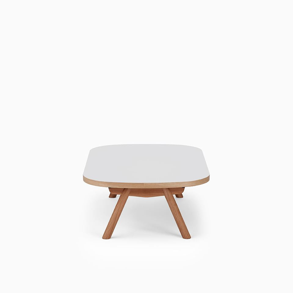 KUUM Living Table Oval  W1200 × D800 - メラミンホワイト / クーム リビング テーブル