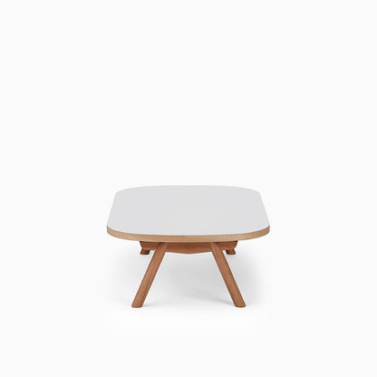 KUUM Living Table Oval  W1200 × D800 - メラミンホワイト / クーム リビング テーブル