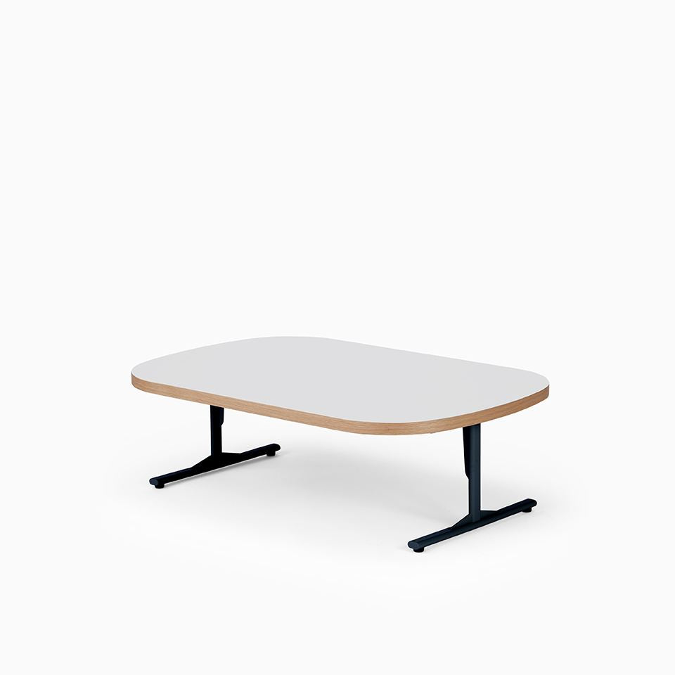KUUM Living Table Oval  W1200 × D800 - メラミンホワイト / クーム リビング テーブル