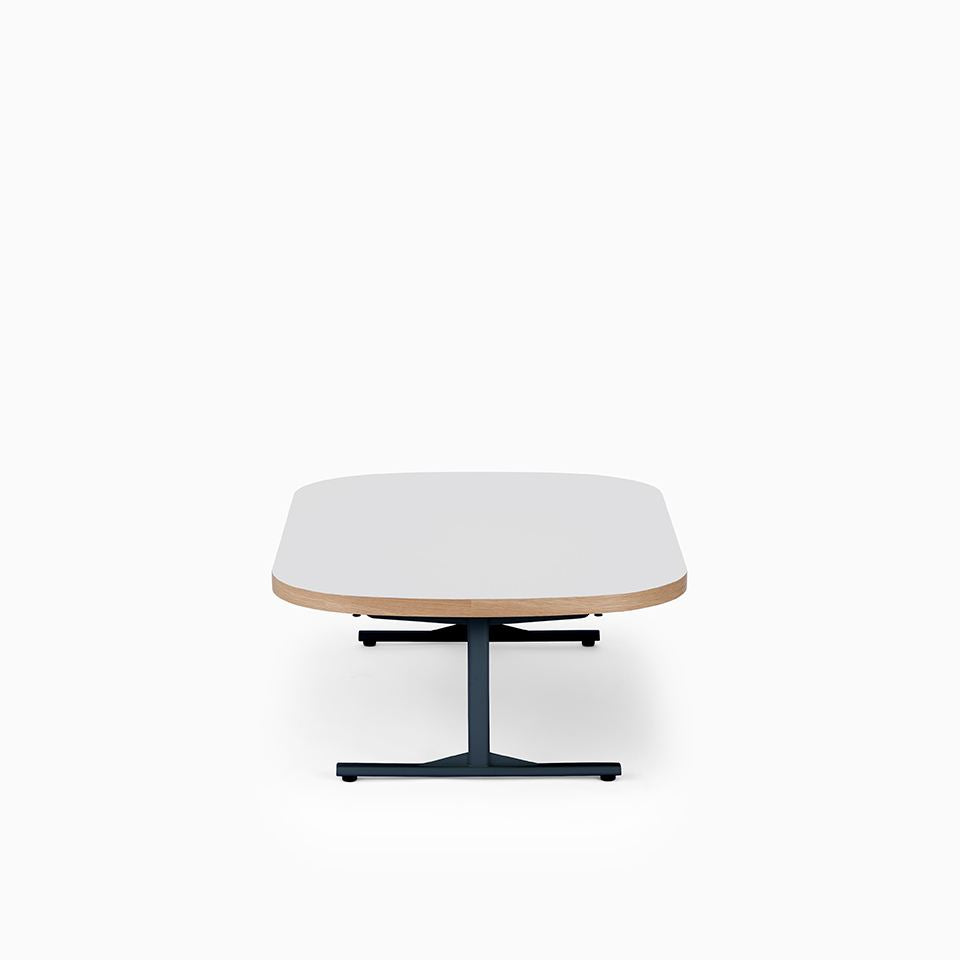 KUUM Living Table Oval  W1200 × D800 - メラミンホワイト / クーム リビング テーブル