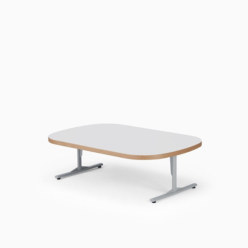 KUUM Living Table Oval  W1200 × D800 - メラミンホワイト / クーム リビング テーブル