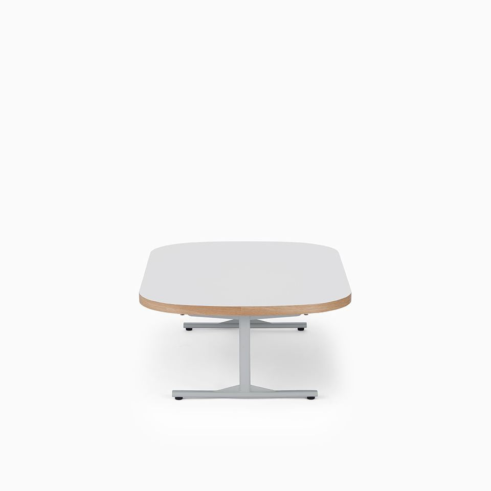 KUUM Living Table Oval  W1200 × D800 - メラミンホワイト / クーム リビング テーブル