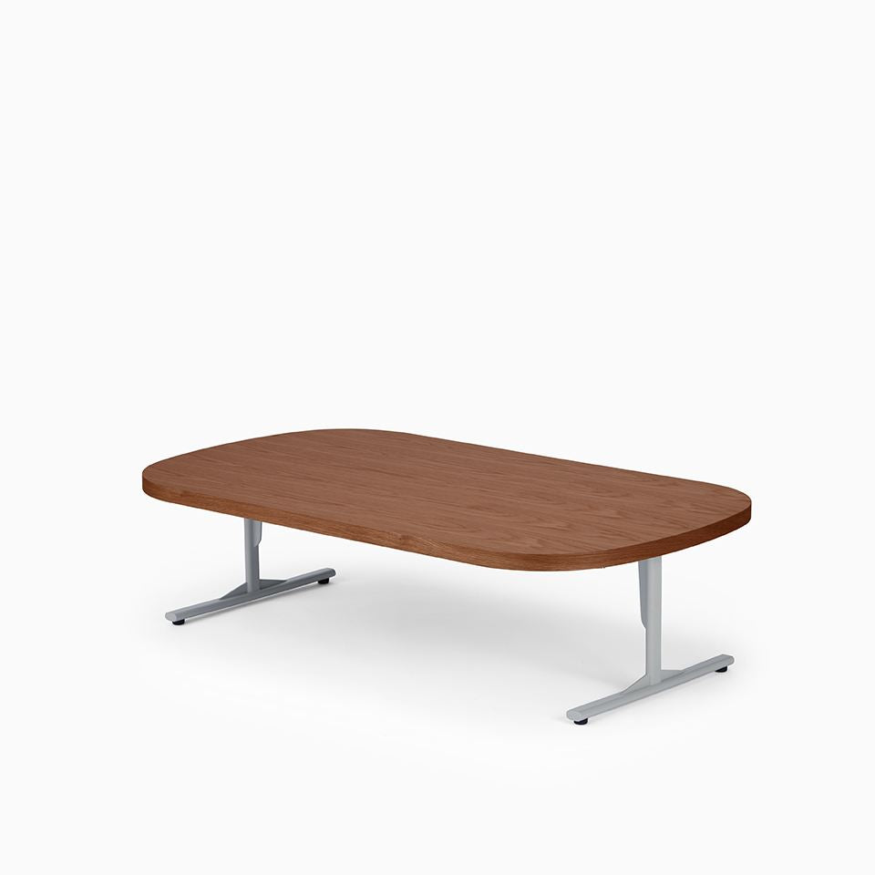 KUUM Living Table Oval  W1400 × D800 - オーク突板ブラウン / クーム リビング テーブル